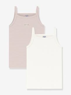 Mädchen-Unterwäsche-Unterhemd-2er-Pack Mädchen Unterhemden PETIT BATEAU