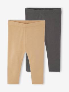 Bébé-Pantalon, jean-Lot de 2 leggings longs bébé fille
