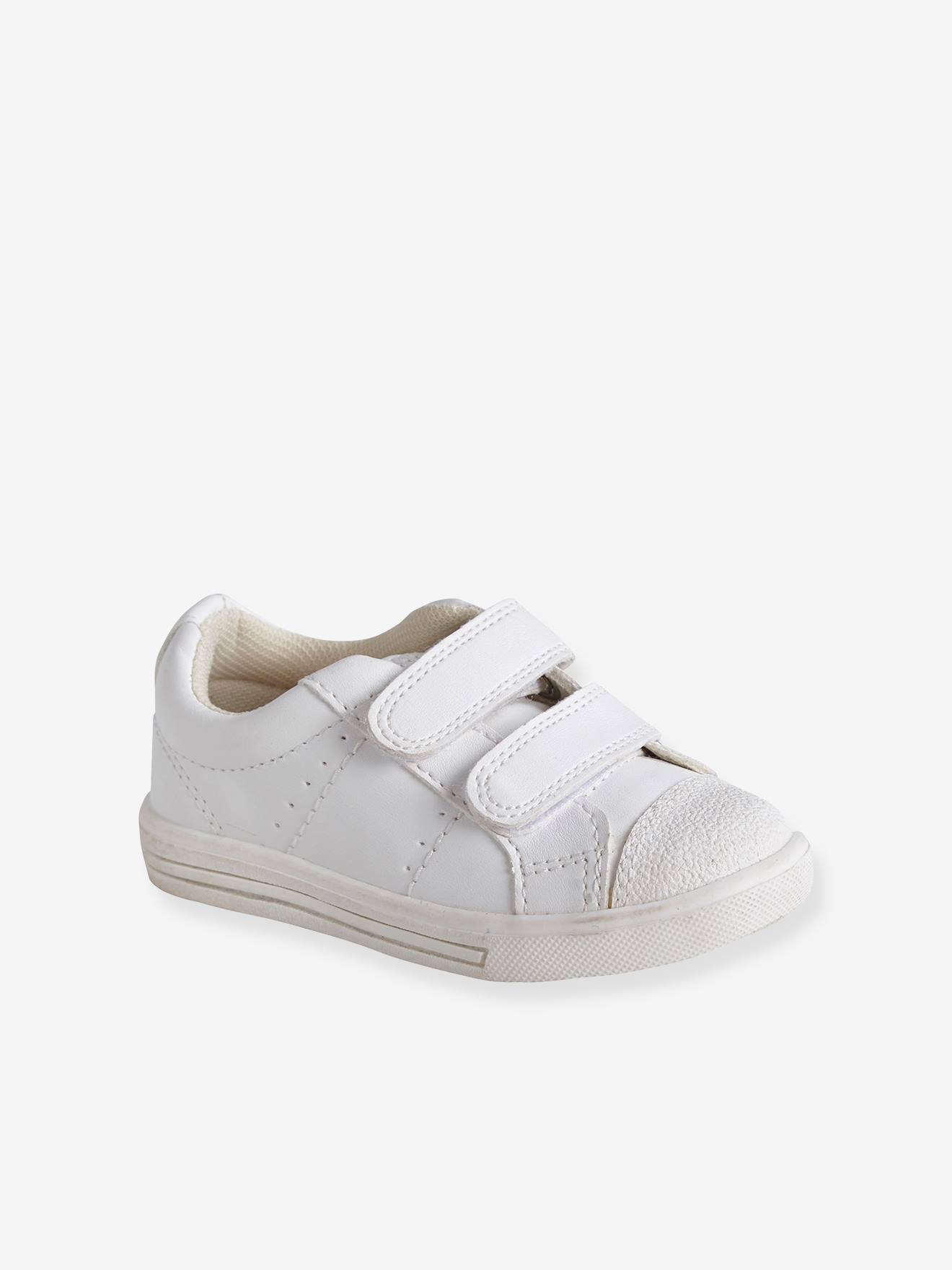 Garçon Tennis BlancChaussures Bébé Scratchées R4Aj53L