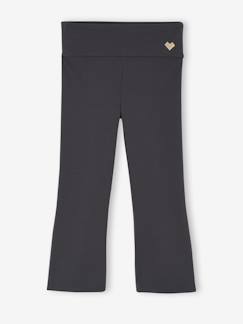 Mädchen-Sportbekleidung-Gerippte Mädchen Flared-Leggings