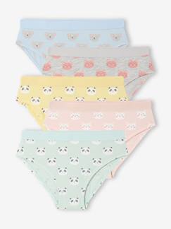 Fille-Sous-vêtement-Lot de 5 culottes animaux fille