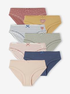 Fille-Sous-vêtement-Lot de 7 culottes Coeurs Fille
