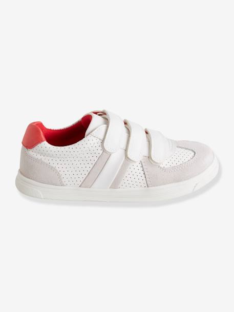 Tennis scratchées garçon BLANC+NAVY 