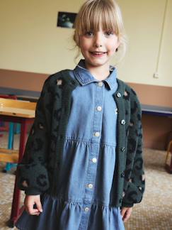 Mädchen-Pullover, Strickjacke, Sweatshirt-Flauschige Mädchen Strickjacke mit Tiermotiven