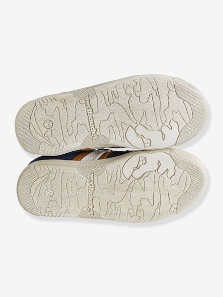 Tennis scratchées garçon BLANC+NAVY 