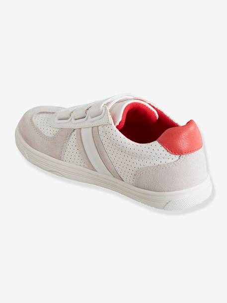 Tennis scratchées garçon BLANC+NAVY 