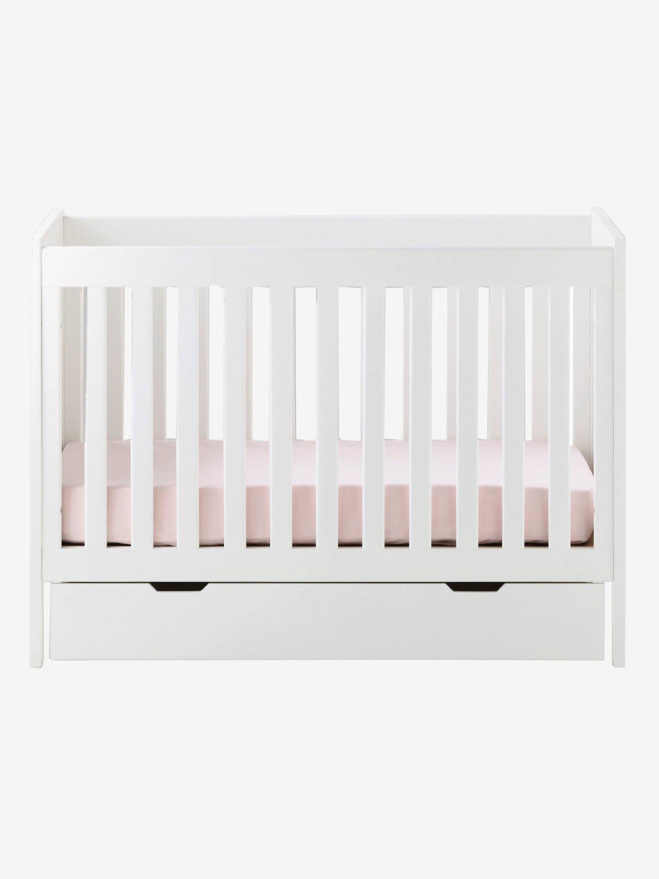 Tiroir De Rangement A Roulettes Pour Lit Bebe Blanc Chambre Et Rangement