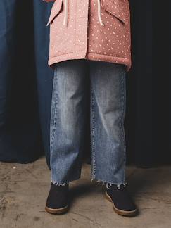 Mädchen-DIE UNVERWÜSTLICHE, robuste Mädchen Jeans mit weitem Bein