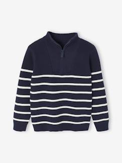 Garçon-Pull garçon camionneur rayé manches longues