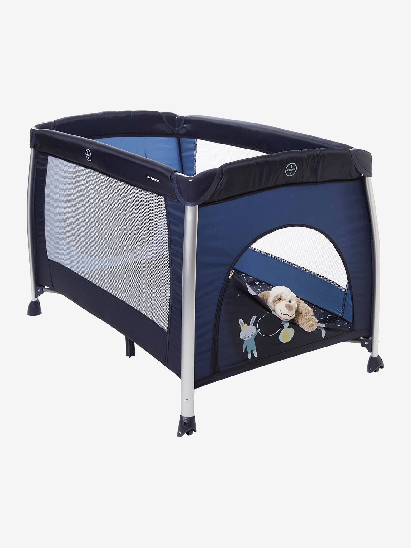 Lit Parapluie Pliable Mobi Bed Vertbaudet Marine Puericulture