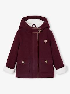 Mädchen-Mantel, Jacke-Mantel, Parka, Blouson-Mädchen Wintermantel mit Recycling-Polyester