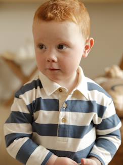 Bébé-T-shirt polo bébé rayé manches longues