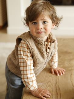 Bébé-Gilet sans manches bébé en sherpa