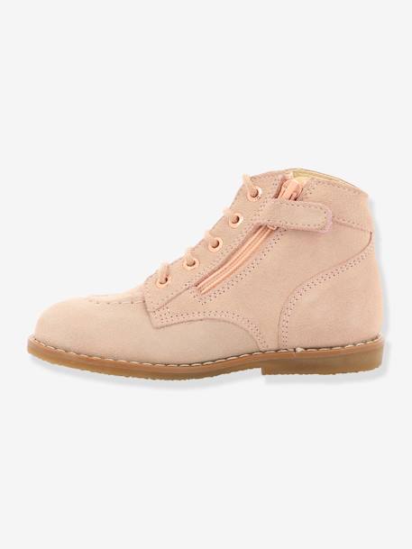 Bottines cuir fille Kouklegend KICKERS® ROSE CLAIR 