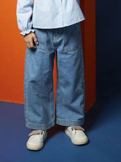 Mädchen-Jeans-Weite Mädchen Jeans im Worker-Style