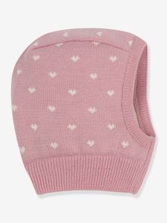 Baby-Accessoires-Hut-Baby Schlupfmütze mit Herzchen aus Wolle und Baumwolle PETIT BATEAU