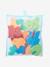 Stickers de bain en mousse + filet de rangement MULTICOLORE 