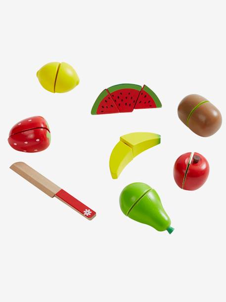Fruits à découper en bois FSC® multicolore 