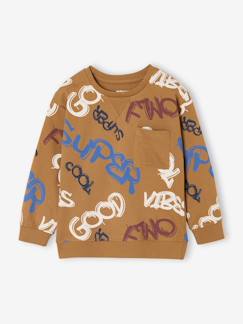 Garçon-Tee-shirt garçon effet sweat imprimé 