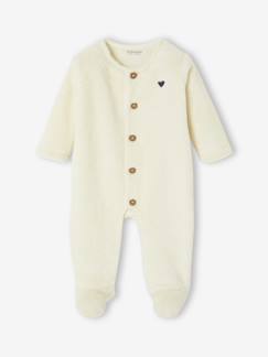 Baby Schlafanzug mit Tier-Applikation oder Herzstickerei