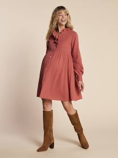 Robe de grossesse et allaitement en gaze de coton