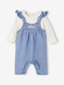 Baby-Set-Baby-Set: Jeans-Latzhose & Body