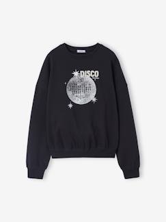 Fille-Pull, gilet, sweat-Sweat fille motif DISCO