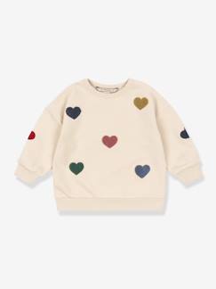 Sweat-shirt Lou motifs coeurs