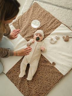 Linge de maison et décoration-Tapis d'éveil léopard en gaze de coton