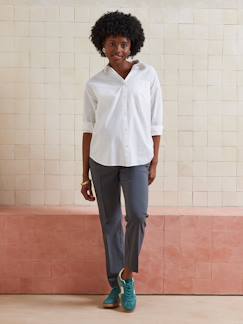 Vêtements de grossesse-Pantalon-Pantalon cigarette de grossesse bandeau sans couture