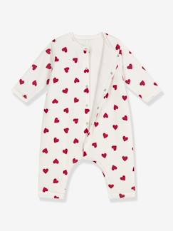 Bébé-Combinaison ouatinée bébé en coton imprimé coeurs