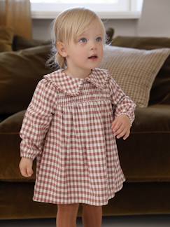 Bébé-Robe, jupe-Robe bébé en flanelle vichy