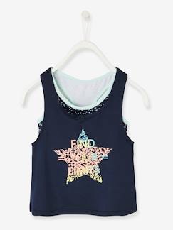 Mädchen-T-Shirt, Unterziehpulli-Mädchen Sport-Top, integriertes Bustier