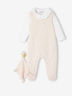 Baby-Set-Bio-Kollektion: Baby-Set zur Geburt aus Overall, Body & Schmusetuch