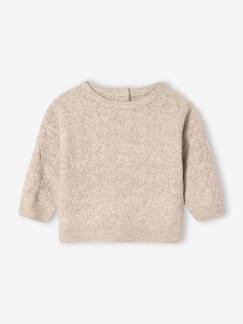 Bébé-Pull bébé en tricot fantaisie ajouré