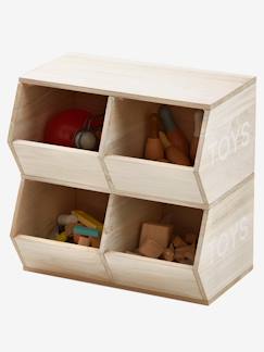 Chambre et rangement-Rangement-Coffre, rangement jouet-Meuble 4 bacs Toys