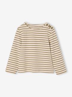 Fille-T-shirt, sous-pull-T-shirt-Tee-shirt marinière fille personnalisable