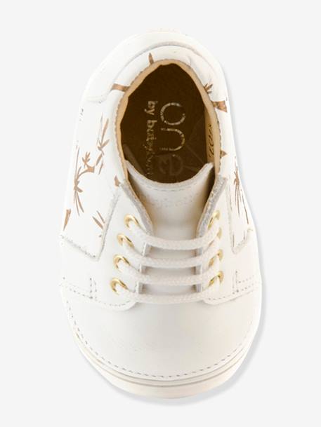 Baby Mädchen Schnürboots ,,Zowa' babybotte® puderrosa+WEISS 