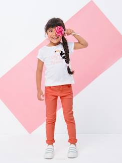 Kleidung mit Wende-Pailletten-Mädchen T-Shirt mit Pailletten und Stickereien