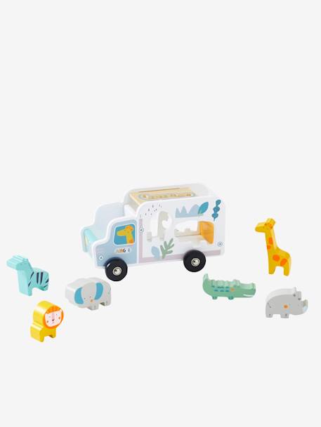 Camion d'encastrement multicolore 
