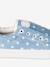 Tennis élastiquées fille en toile BLEU DENIM+NOIR+ROSE+ROSE IMPRIME 