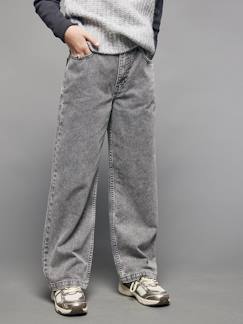 Mädchen-Mädchen Loose-Fit-Jeans JONEN, Bundweite verstellbar
