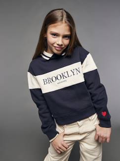 Mädchen-Pullover, Strickjacke, Sweatshirt-Sweatshirt-Sweatshirt mit Polokragen für Mädchen JONEN