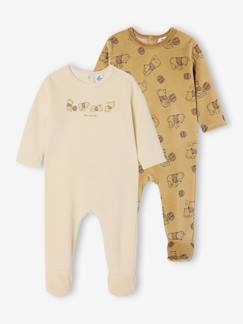 2er-Pack Samt-Schlafanzüge Disney WINNIE PUUH, Baby