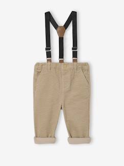 Baby-Hose, Jeans-Baby Cordhose mit abnehmbaren Trägern