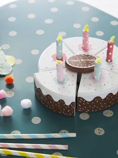 Les jeux d'imitation-Gâteau d'anniversaire en bois FSC®