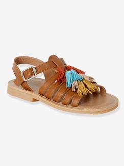 Sandales fille en cuir