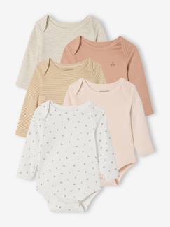 Baby-Body-Bio-Kollektion: 5er-Pack Baby Schlupfbodys mit Frucht-Motiven