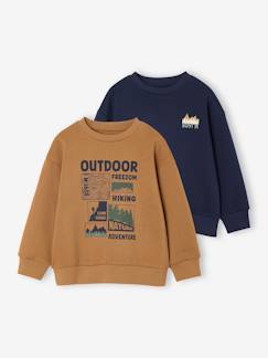 Garçon-Lot 2 Sweats Col Rond Print garçon