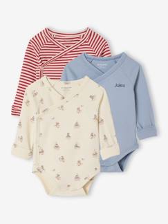 Baby-Body-Bio-Kollektion: 3er-Pack mitwachsende Baby Bodys mit Matrosenmotiv
